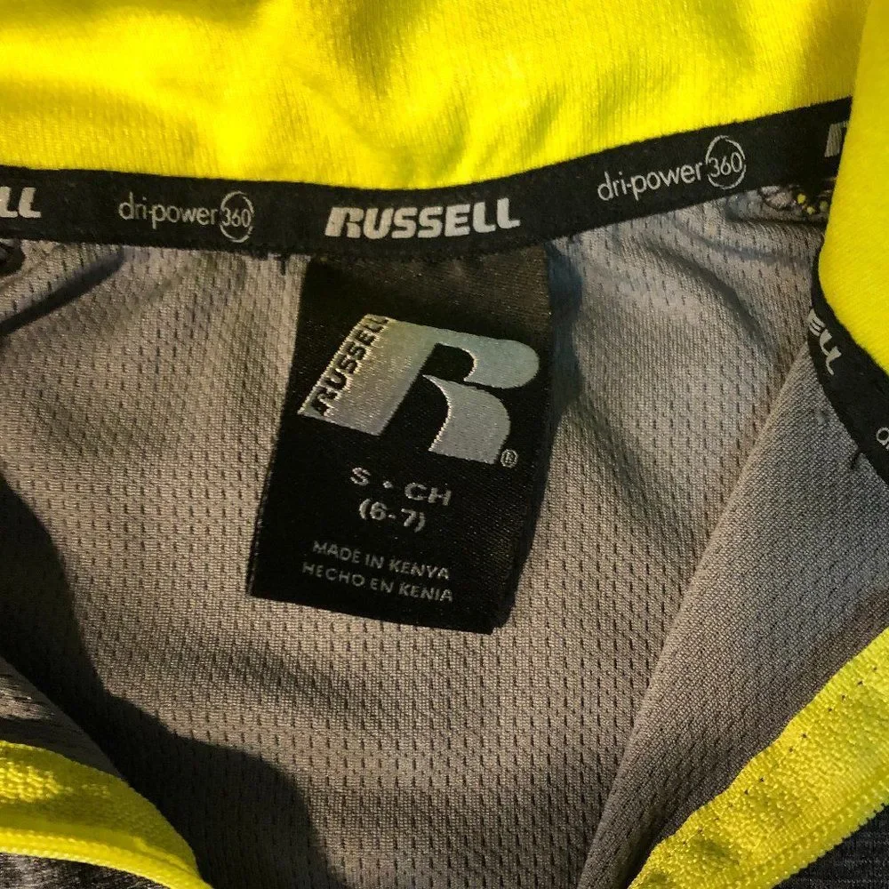 Russell Athletic Dri-Power 360 Pullover Shirt Youth S Small 6-7